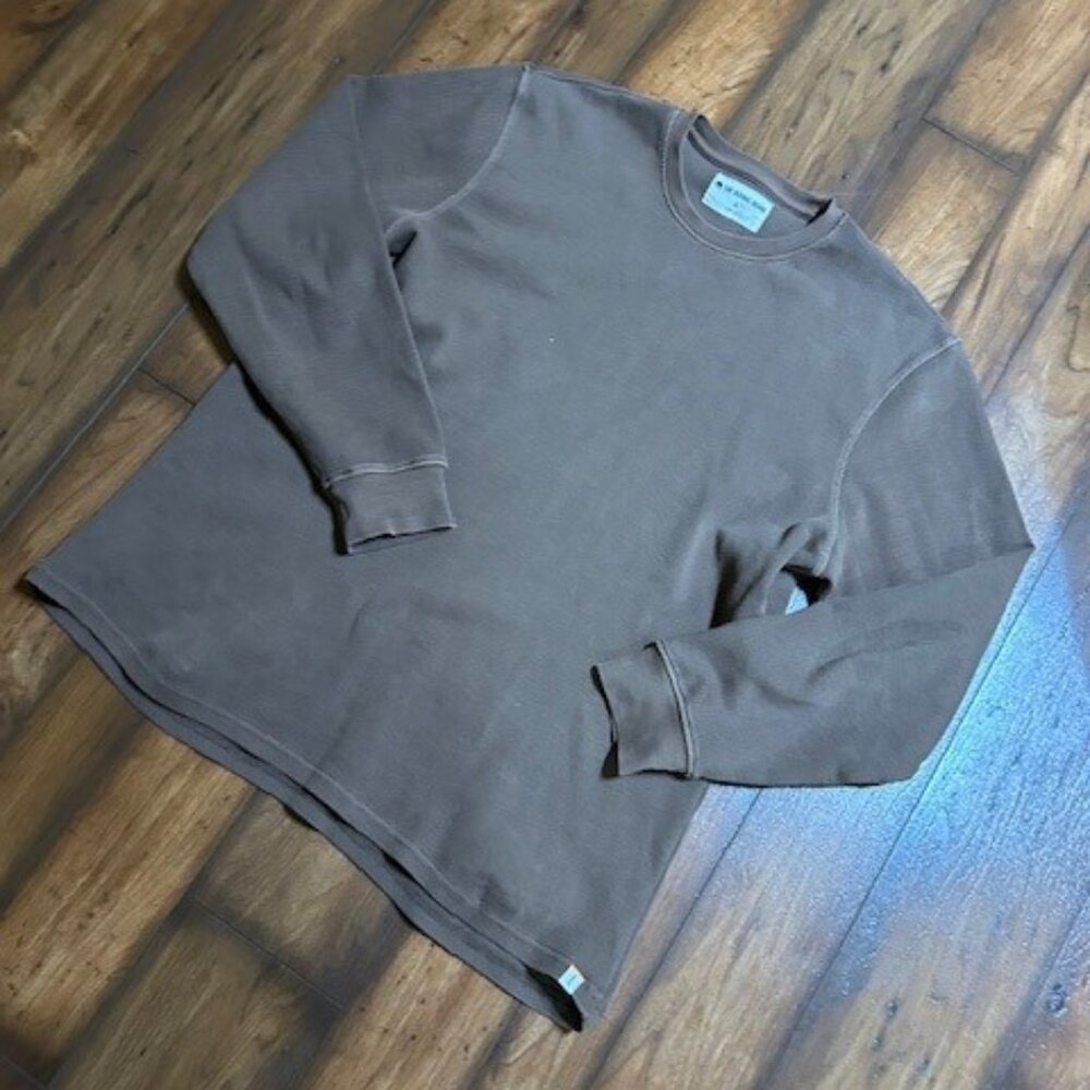 Normal Brand brown men's thermal crew - size XL